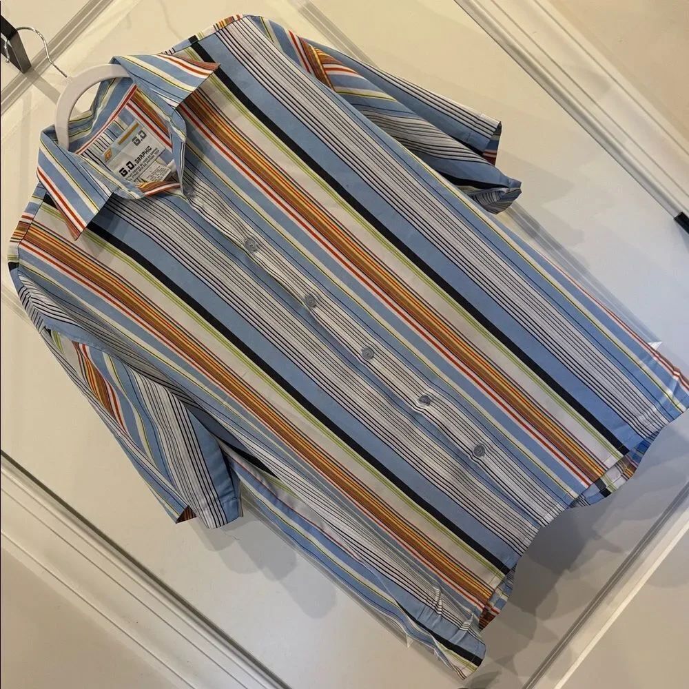 Colorful Striped Men's Casual Shirt